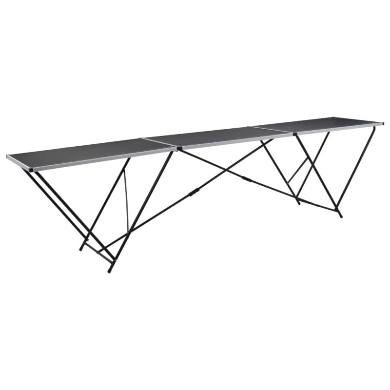 vidaXL Τραπέζι για Κόλληση Ταπετσαρίας 300x60x78 εκ. από MDF/Αλουμίνιο