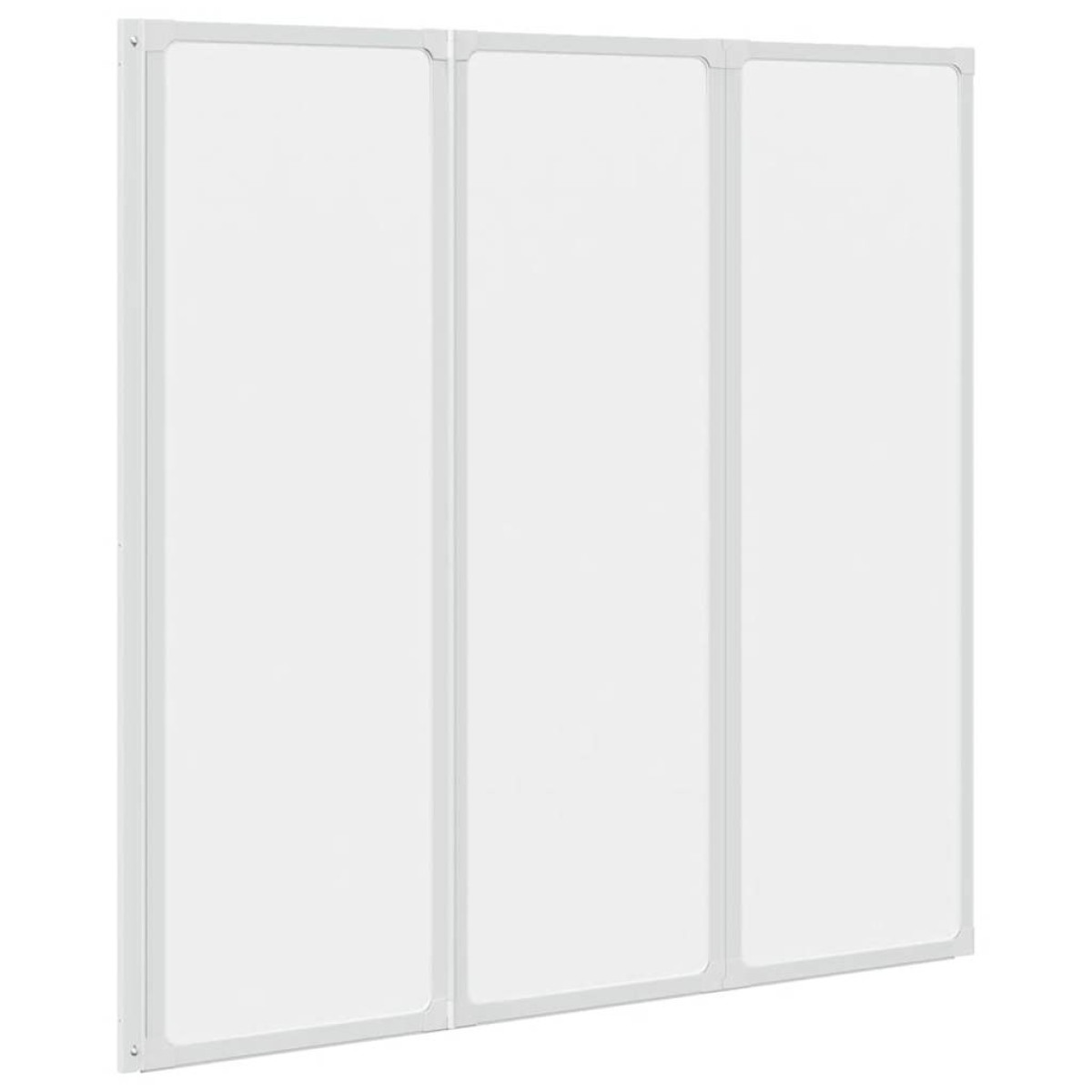 Διαχωριστικό μπανιέρας 117 x 120 cm 3 Πάνελ πτυσσόμενα