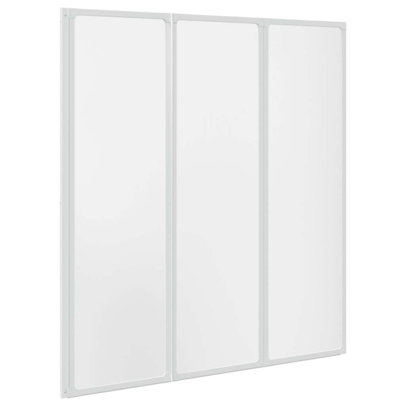 Πτυσσόμενο Διαχωριστικό Μπανιέρας 141 x 132 cm 3 Πάνελ