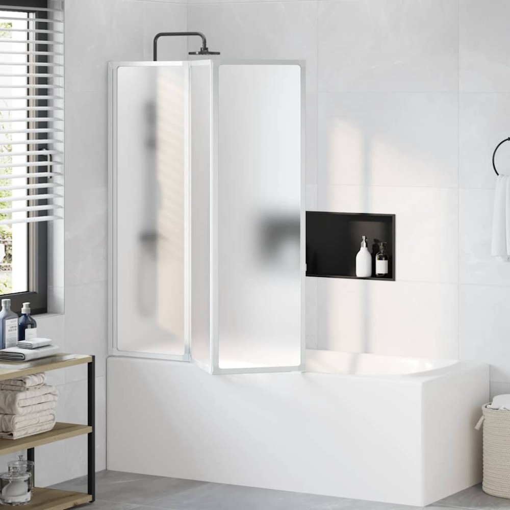 Πτυσσόμενο Διαχωριστικό Μπανιέρας 141 x 132 cm 3 Πάνελ