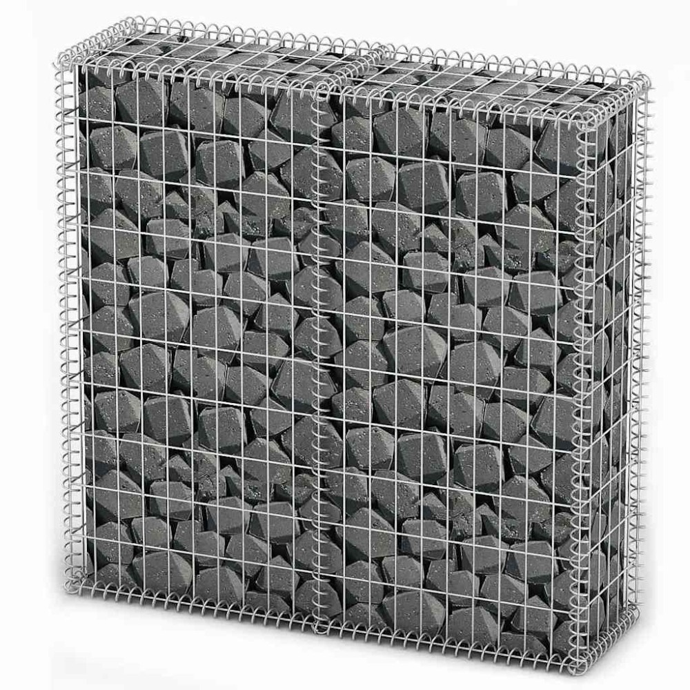 vidaXL Συρματοκιβώτιο 100 x 100 x 30 εκ. Γαλβανισμένο Σύρμα με Καπάκια