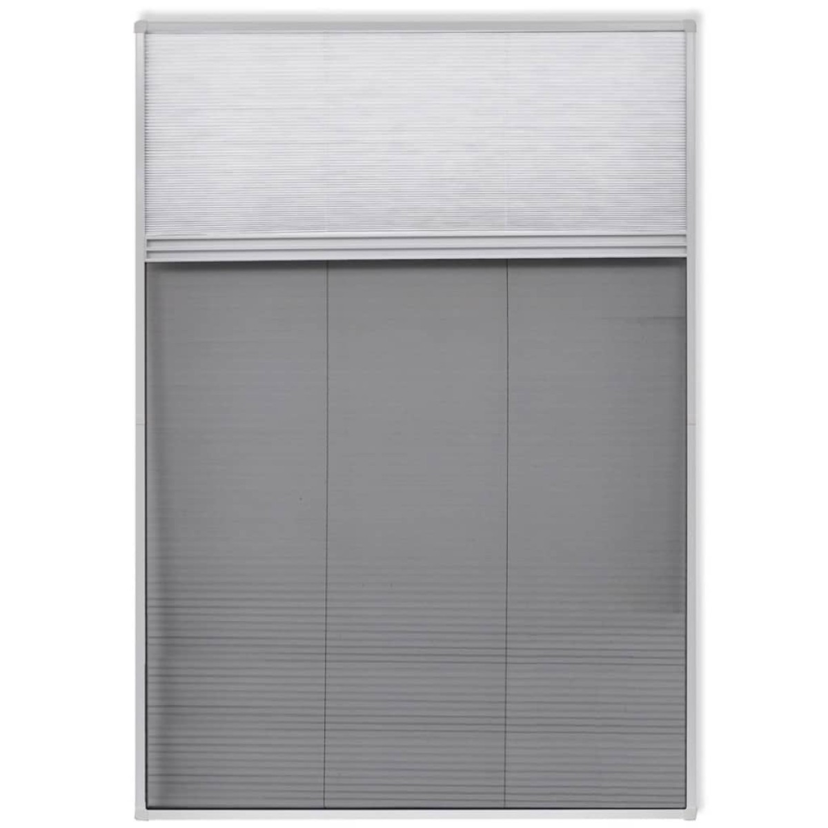 vidaXL Σήτα Παράθυρου Πλισέ 160 x 80 εκ. Αλουμινίου με Σκίαστρο