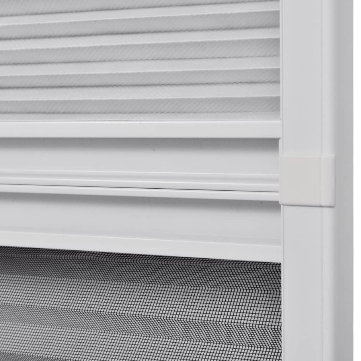 vidaXL Σήτα Παράθυρου Πλισέ 160 x 80 εκ. Αλουμινίου με Σκίαστρο