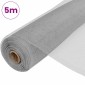 vidaXL Πλέγμα / Σήτα Ασημί 100 x 500 εκ. Αλουμινίου