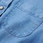 Φόρεμα Παιδικό Μακρυμάνικο Σκούρο Μπλε και Denim Μπλε 104