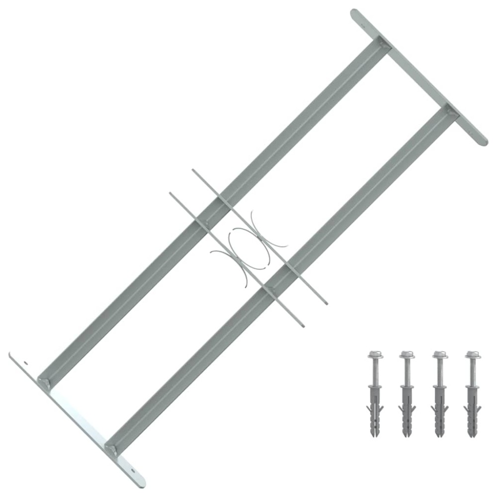 vidaXL Τοίχοι Παραθύρων 500-650 mm Γαλβανισμένος Χάλυβας Ασημί