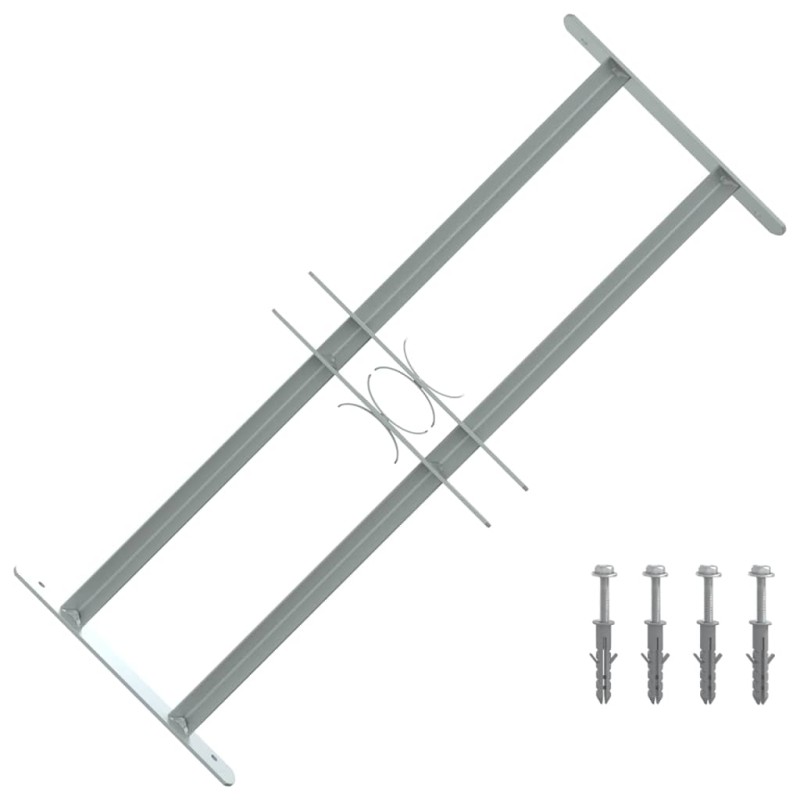 vidaXL Τοίχοι Παραθύρων 500-650 mm Γαλβανισμένος Χάλυβας Ασημί