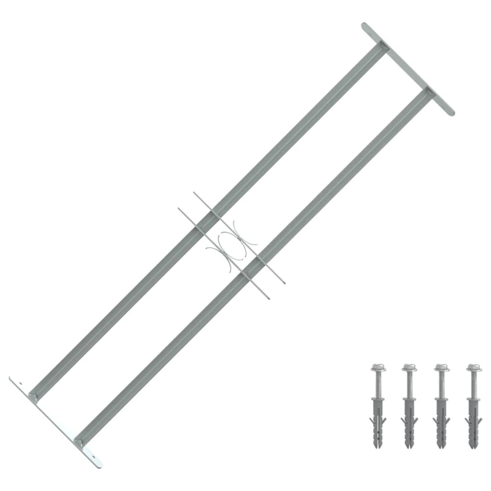 vidaXL Τοίχοι Παραθύρων 700-1050 mm Γαλβανισμένος Χάλυβας Ασημί
