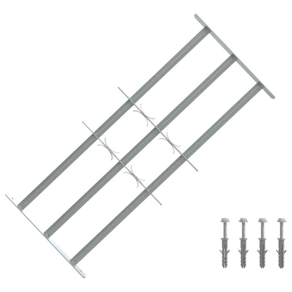 vidaXL Τοίχοι Παραθύρων 700-1050 mm Γαλβανισμένος Χάλυβας Ασημί