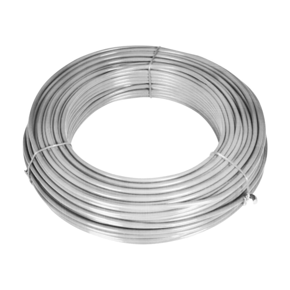 vidaXL Συρματόπλεγμα 25 x 1,25 μ. Γαλβανισμένο Ατσάλι + Στύλοι/Βάσεις