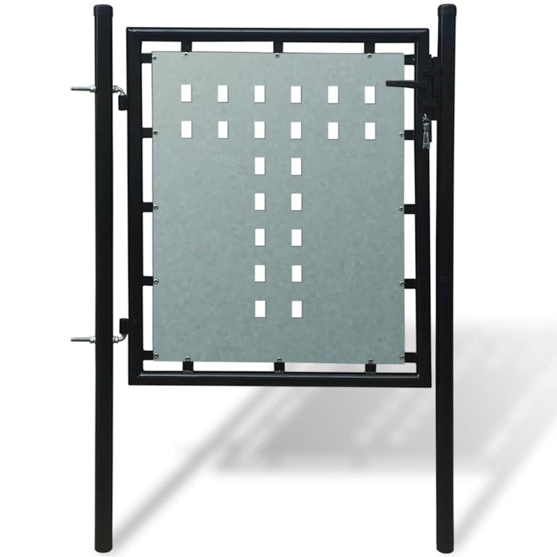 vidaXL Πόρτα με Μονή Πόρτα Μαύρη 100x75 εκ.