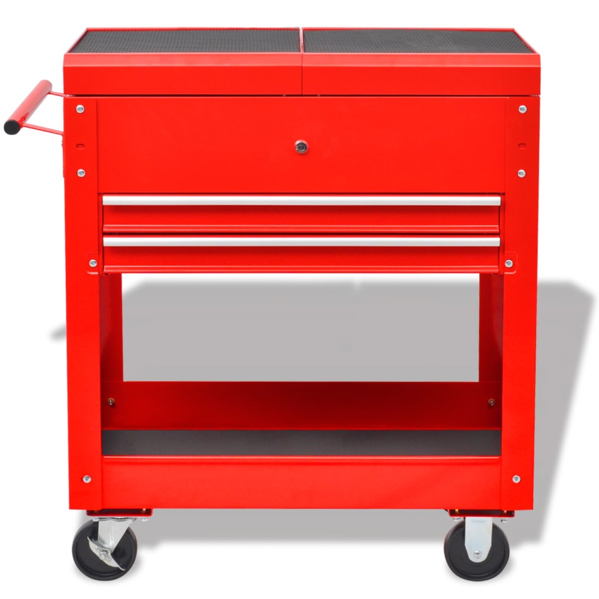 vidaXL Καρότσι εργαλείων Κόκκινο 70.5 x 37 x 71 cm Ατσάλι