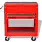 vidaXL Καρότσι εργαλείων Κόκκινο 70.5 x 37 x 71 cm Ατσάλι