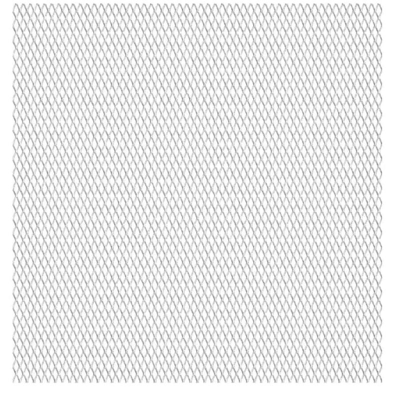 vidaXL Πλέγμα Ανεπτυγμένο 50x50 εκ. / 30x17x2,5 χιλ. Ανοξείδωτο Ατσάλι