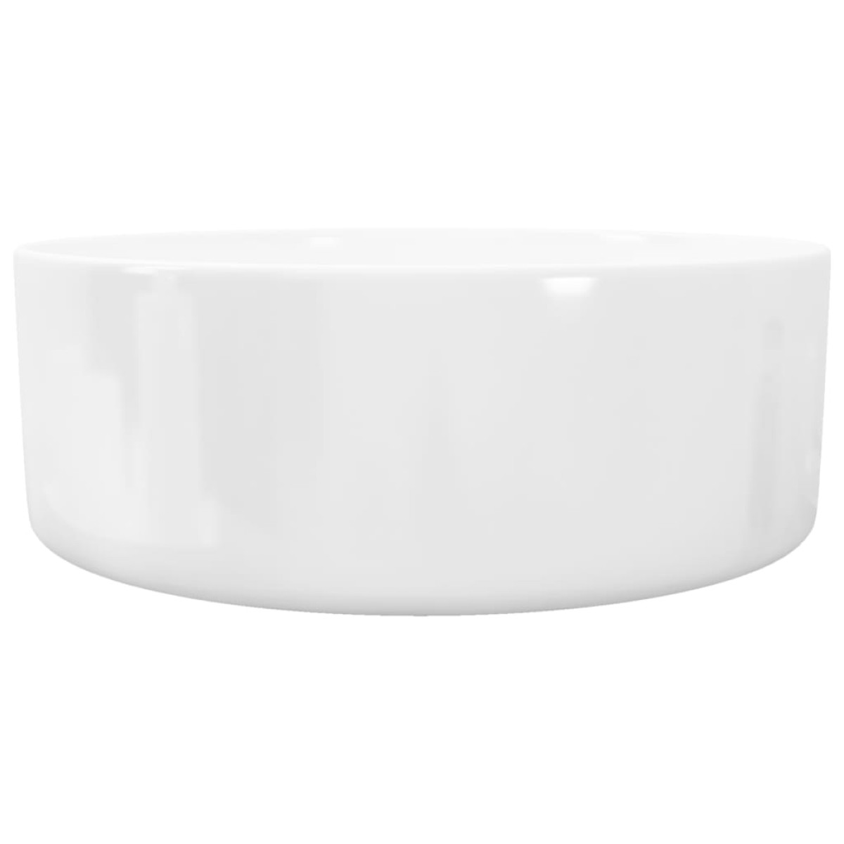 vidaXL Νιπτήρας Στρογγυλός Λευκός 40 x 15 εκ. Κεραμικός