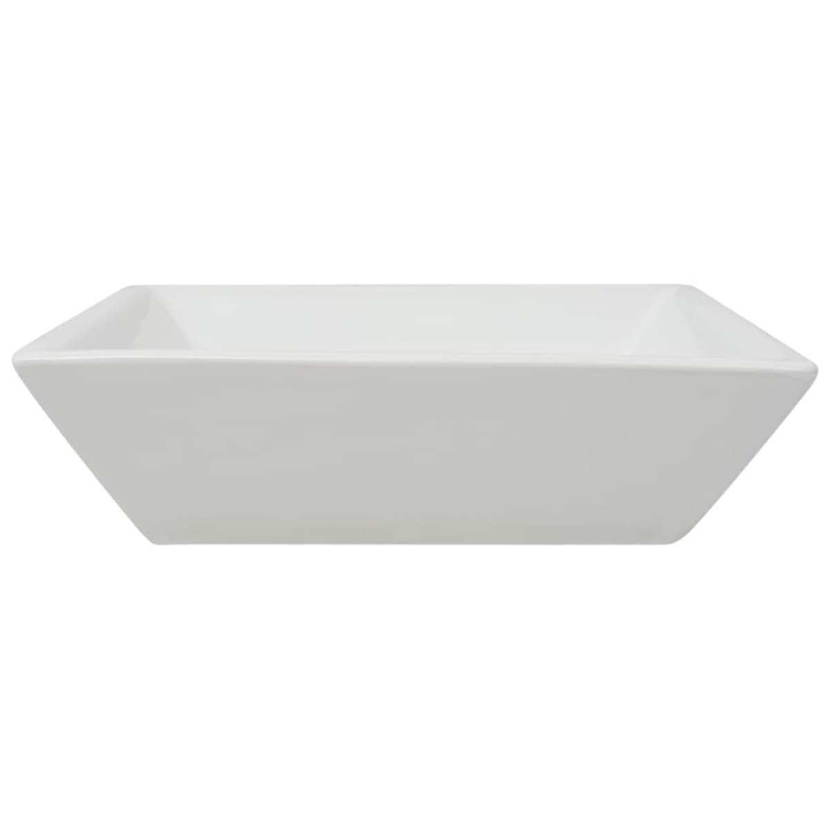 vidaXL Νιπτήρας Τετράγωνος Λευκός 41,5 x 41,5 x 12 εκ. Κεραμικός