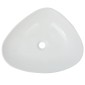 vidaXL Νιπτήρας Τριγωνικός Λευκός 50,5 x 41 x 12 εκ. Κεραμικός