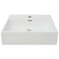 vidaXL Νιπτήρας με Οπή Βρύσης Λευκός 51,5 x 38,5 x 15 εκ. Κεραμικός