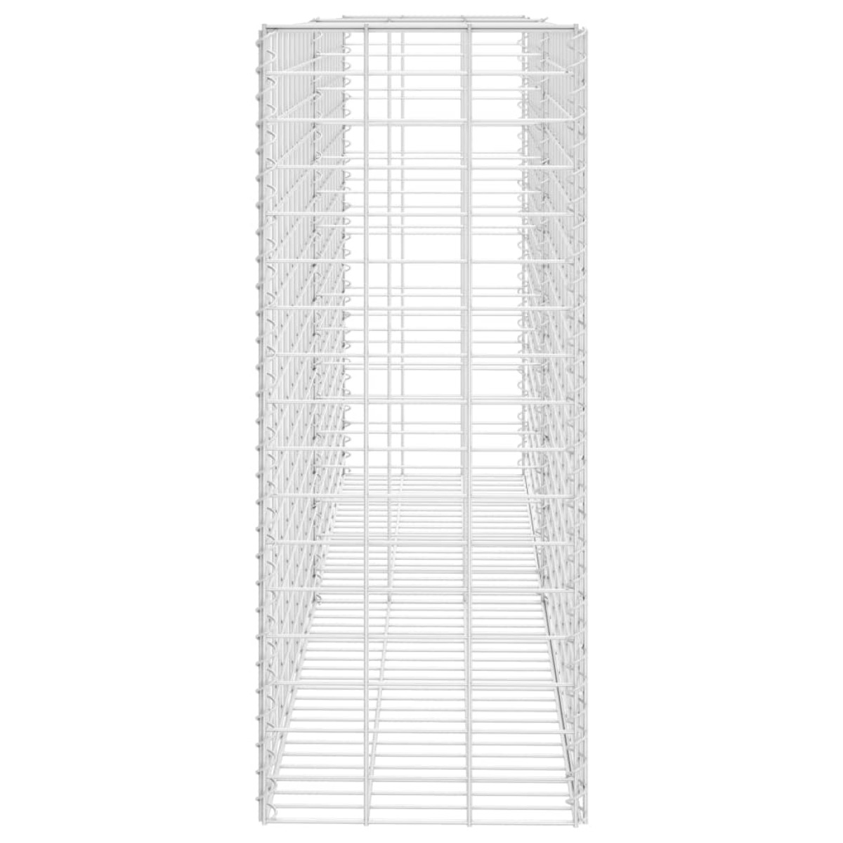 vidaXL Συρματοκιβώτιο Ασημί 85 x 30 x 200 εκ. από Γαλβανισμένο Χάλυβα