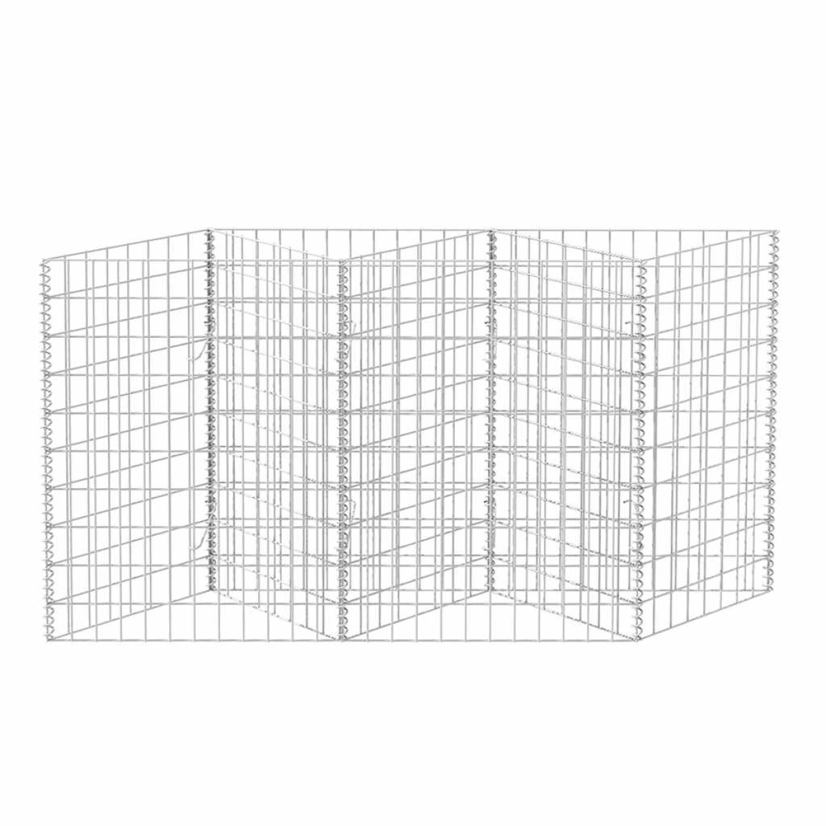 vidaXL Συρματοκιβώτιο 120 x 30 x 100 εκ. από Γαλβανισμένο Χάλυβα