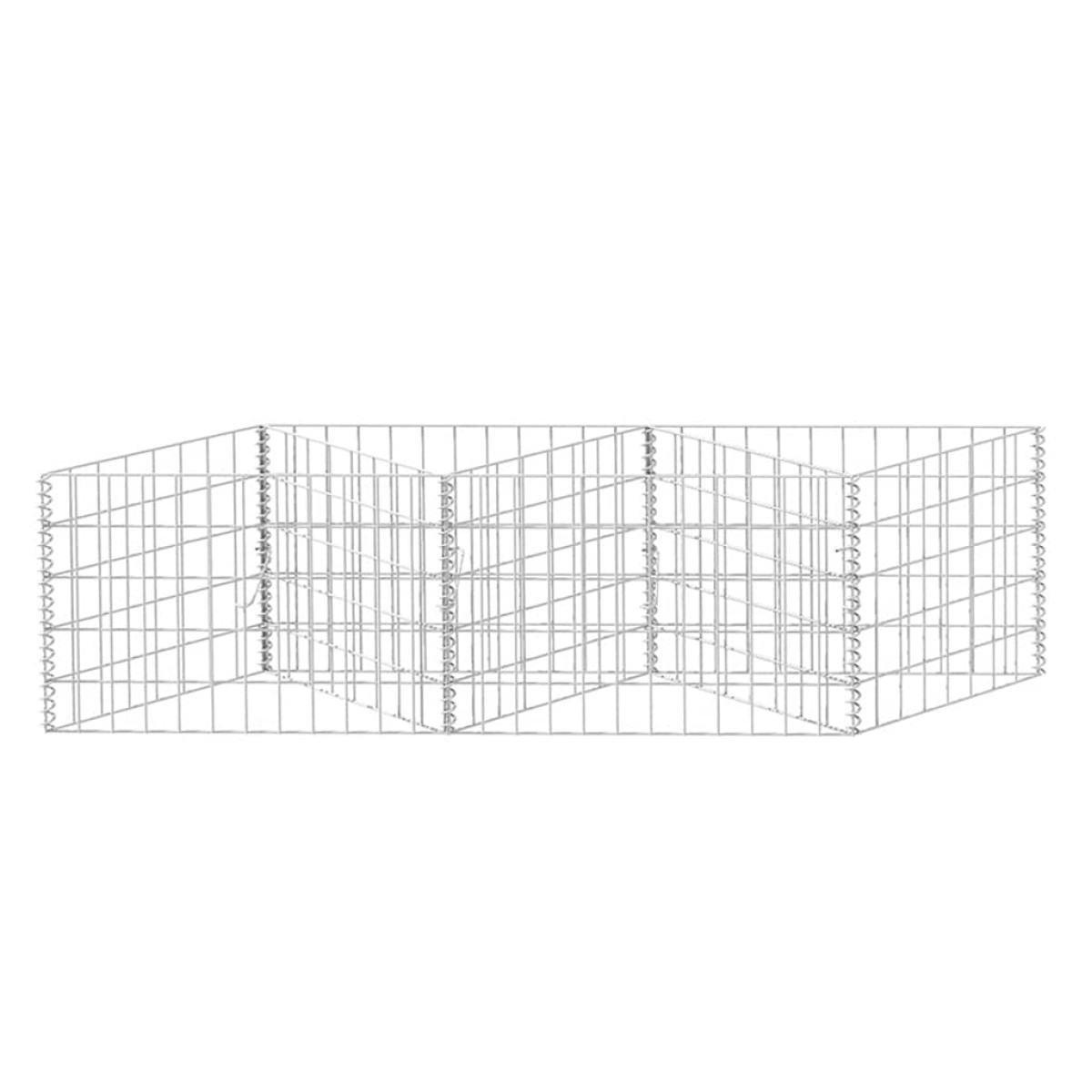 vidaXL Συρματοκιβώτιο 120 x 30 x 50 εκ. από Γαλβανισμένο Χάλυβα
