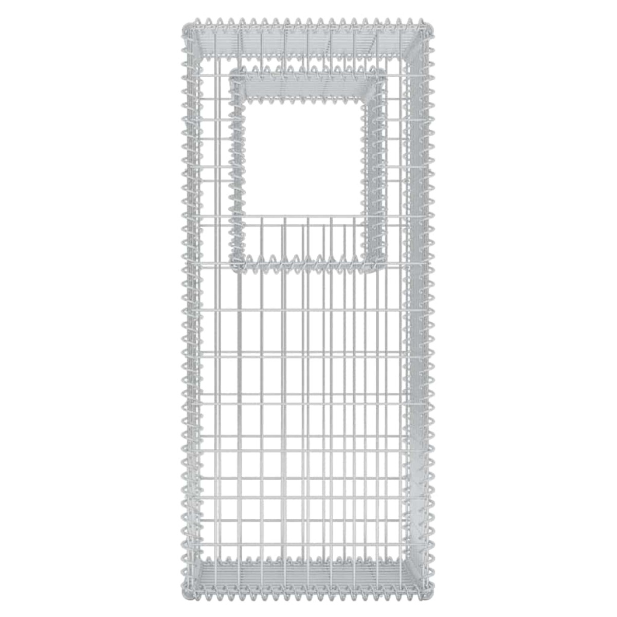 vidaXL Συρματοκιβώτια Στύλοι/Γλάστρες 2 τεμ 50 x 50 x 120 εκ. Ατσάλινα