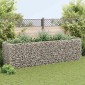 vidaXL Συρματοκιβώτιο - Γλάστρα Υπερυψωμένη 360x90x100 εκ. Ατσάλινη