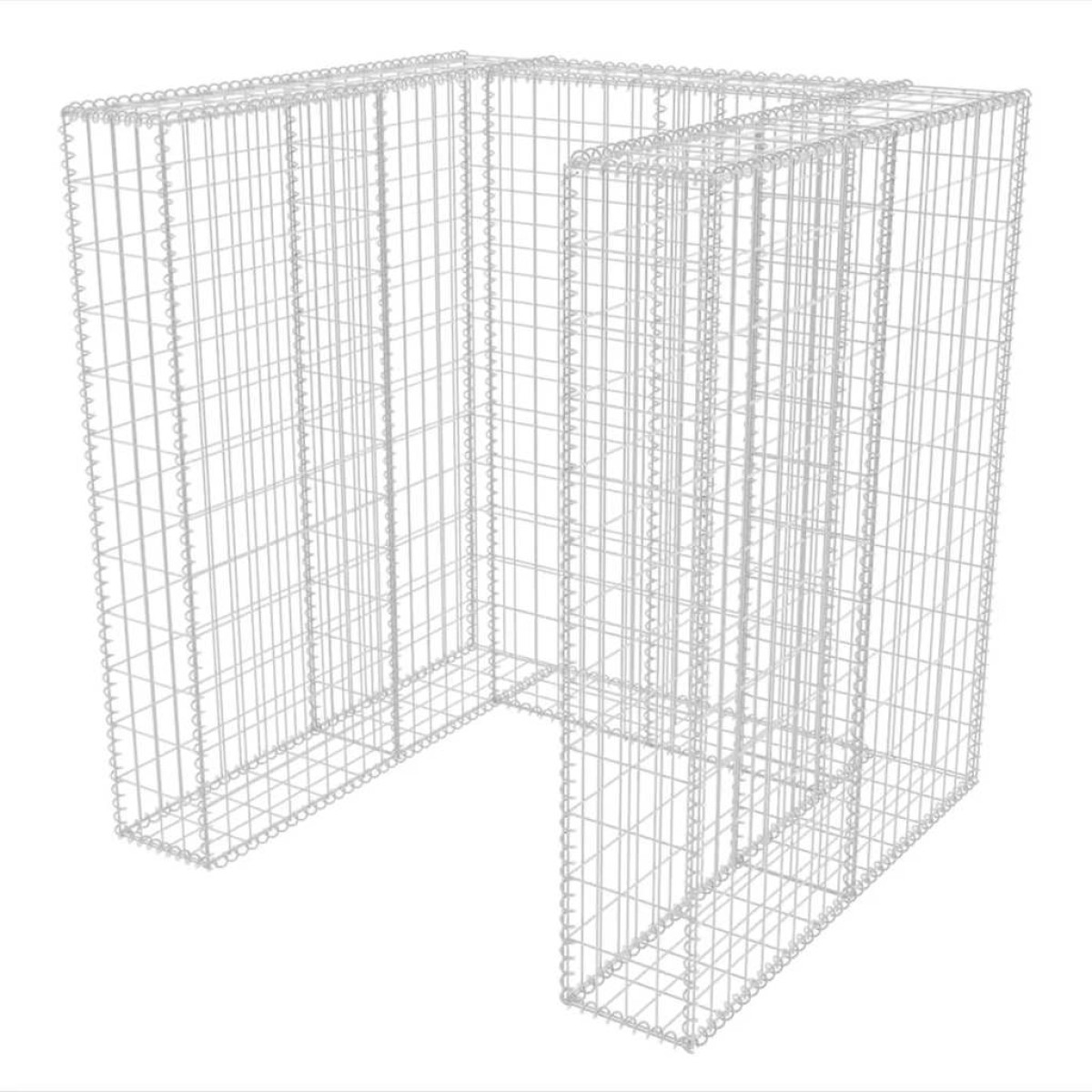 vidaXL Πλαίσιο Μονό για Κάδο Απορριμμάτων 110x100x120 εκ. Ατσάλινο