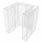 vidaXL Πλαίσιο Μονό για Κάδο Απορριμμάτων 110x100x120 εκ. Ατσάλινο