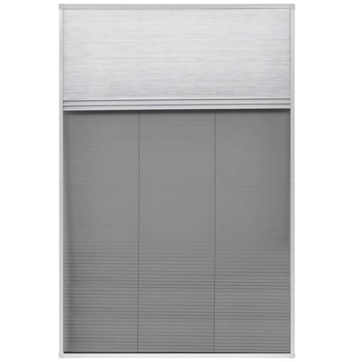 vidaXL Σήτα Παραθύρου Πλισέ με Σκίαστρο 80 x 120 εκ. Αλουμινίου