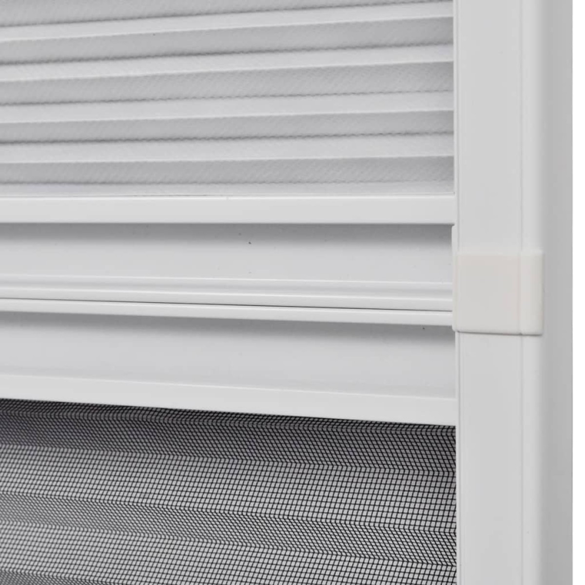 vidaXL Σήτα Παραθύρου Πλισέ με Σκίαστρο 80 x 120 εκ. Αλουμινίου