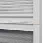 vidaXL Σήτα Παραθύρου Πλισέ με Σκίαστρο 80 x 120 εκ. Αλουμινίου