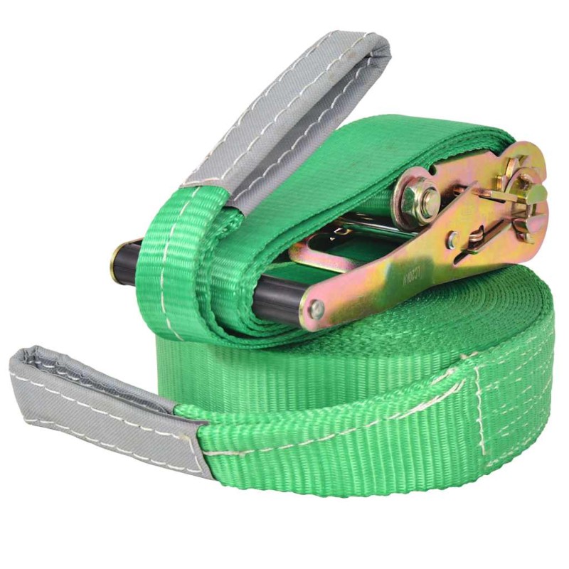 vidaXL Slackline - Ιμάντας Ισορροπίας Πράσινος 15 μ. x 50 χιλ. / 150 κ.