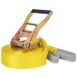 vidaXL Slackline - Ιμάντας Ισορροπίας Κίτρινος 15 μ. x 50 χιλ. / 150 κ.