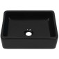 vidaXL Νιπτήρας Ορθογώνιος Μαύρος 41 x 30 x 12 εκ. Κεραμικός