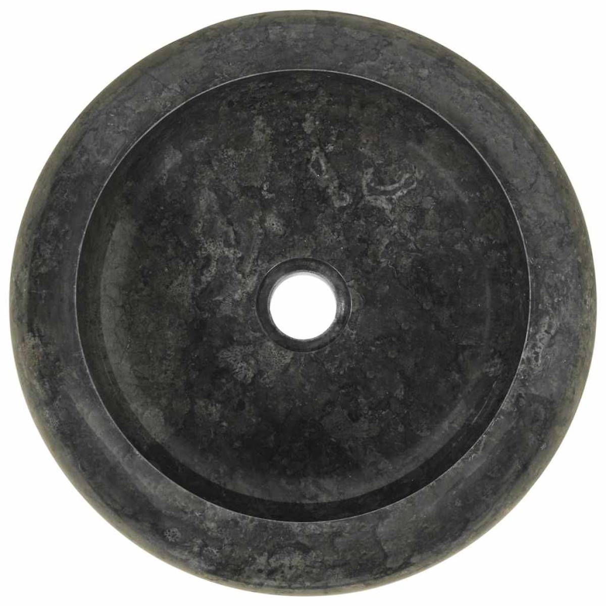 vidaXL Νιπτήρας Μαύρος 45 x 12 εκ. Μαρμάρινος