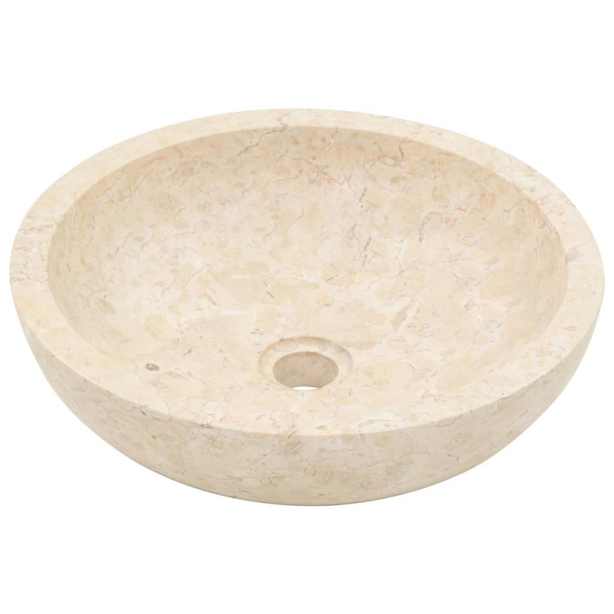 vidaXL Νιπτήρας Κρεμ 40 x 12 εκ. Μαρμάρινος