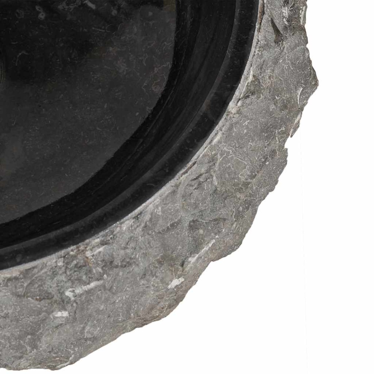 vidaXL Νιπτήρας Μαύρος 40 x 12 εκ. Μαρμάρινος