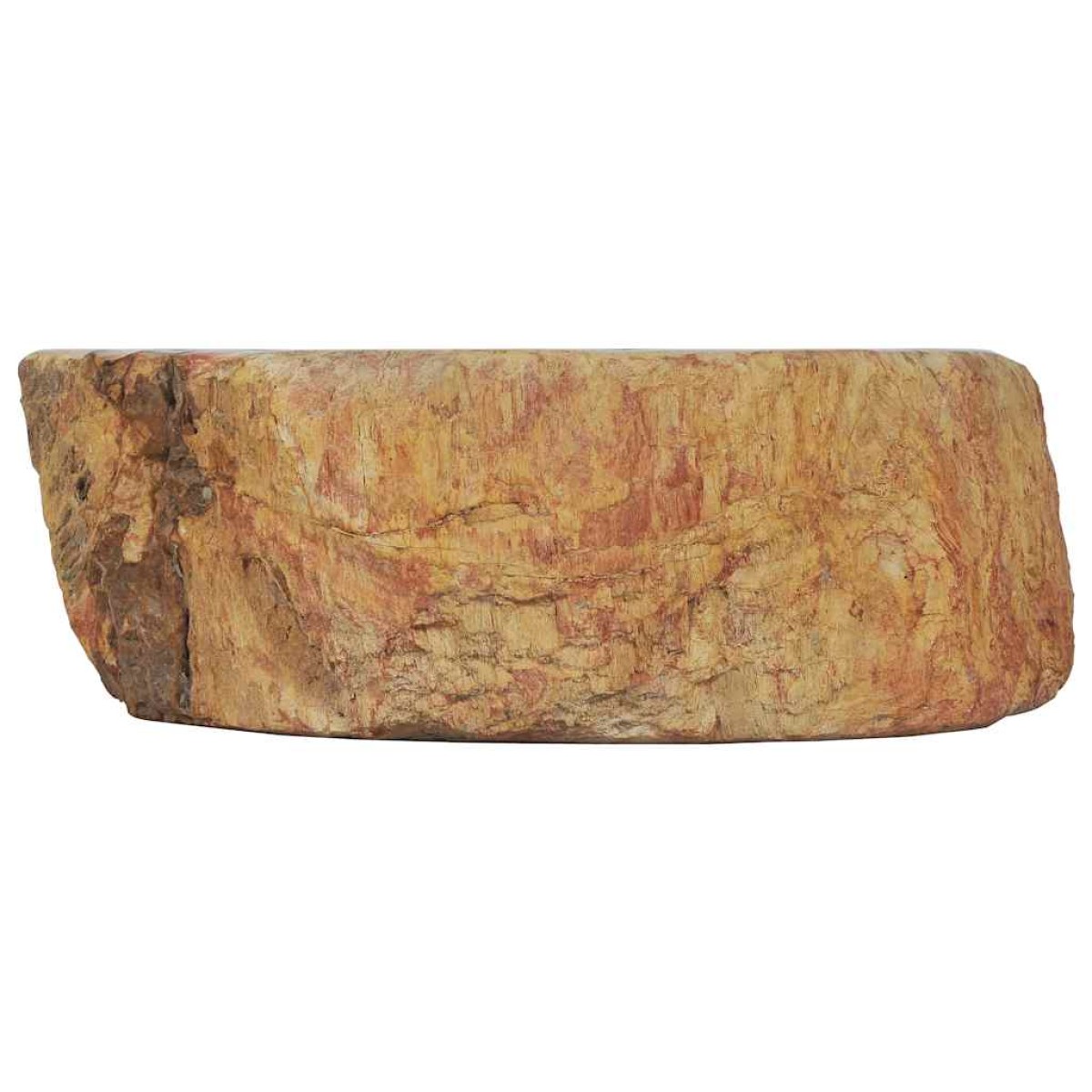 vidaXL Νιπτήρας Απολίθωμα Κρεμ 45 x 35 x 15 εκ. Πέτρινος