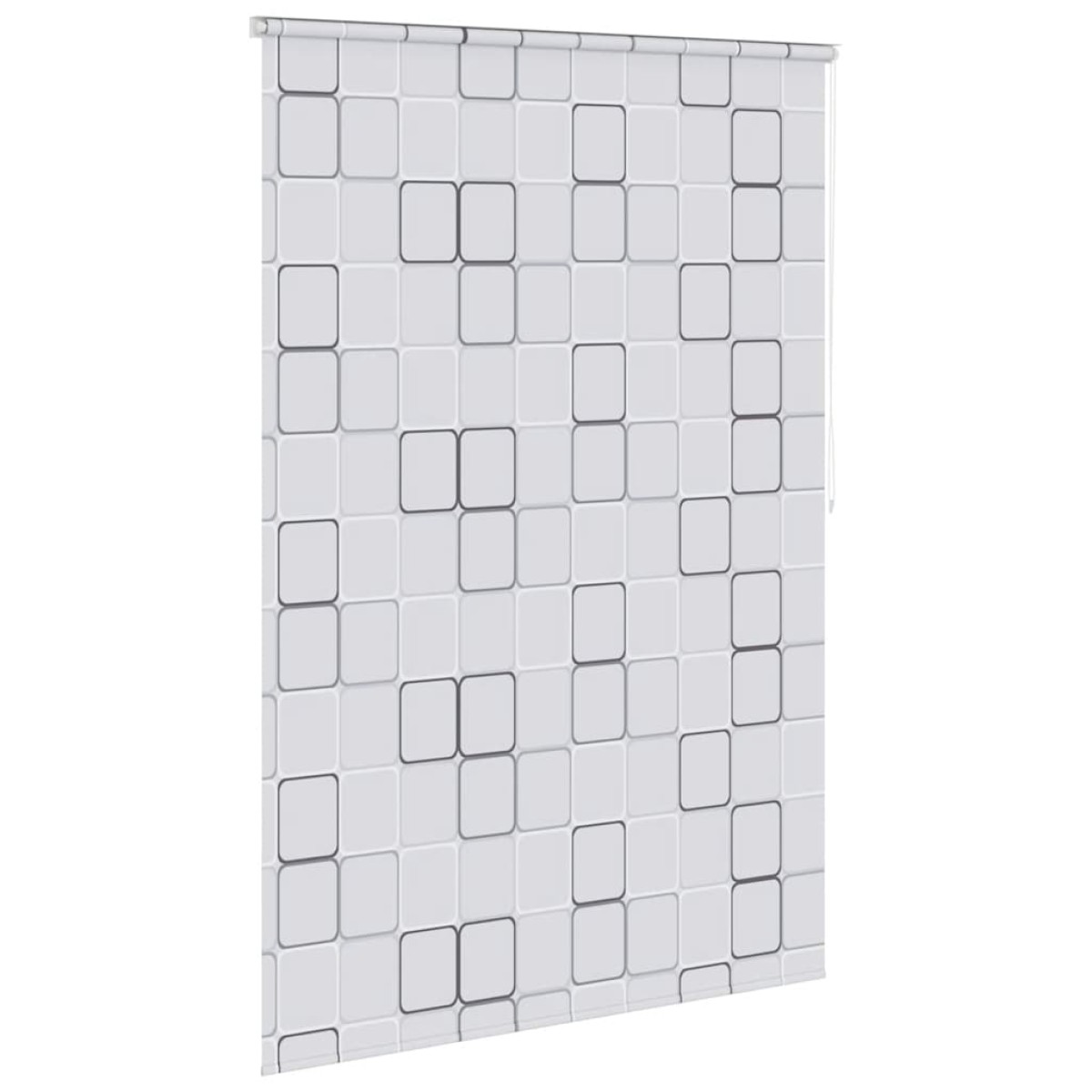 vidaXL Κουρτίνα Μπάνιου Ρολό Τετράγωνο Σχέδιο 160 x 240 εκ.