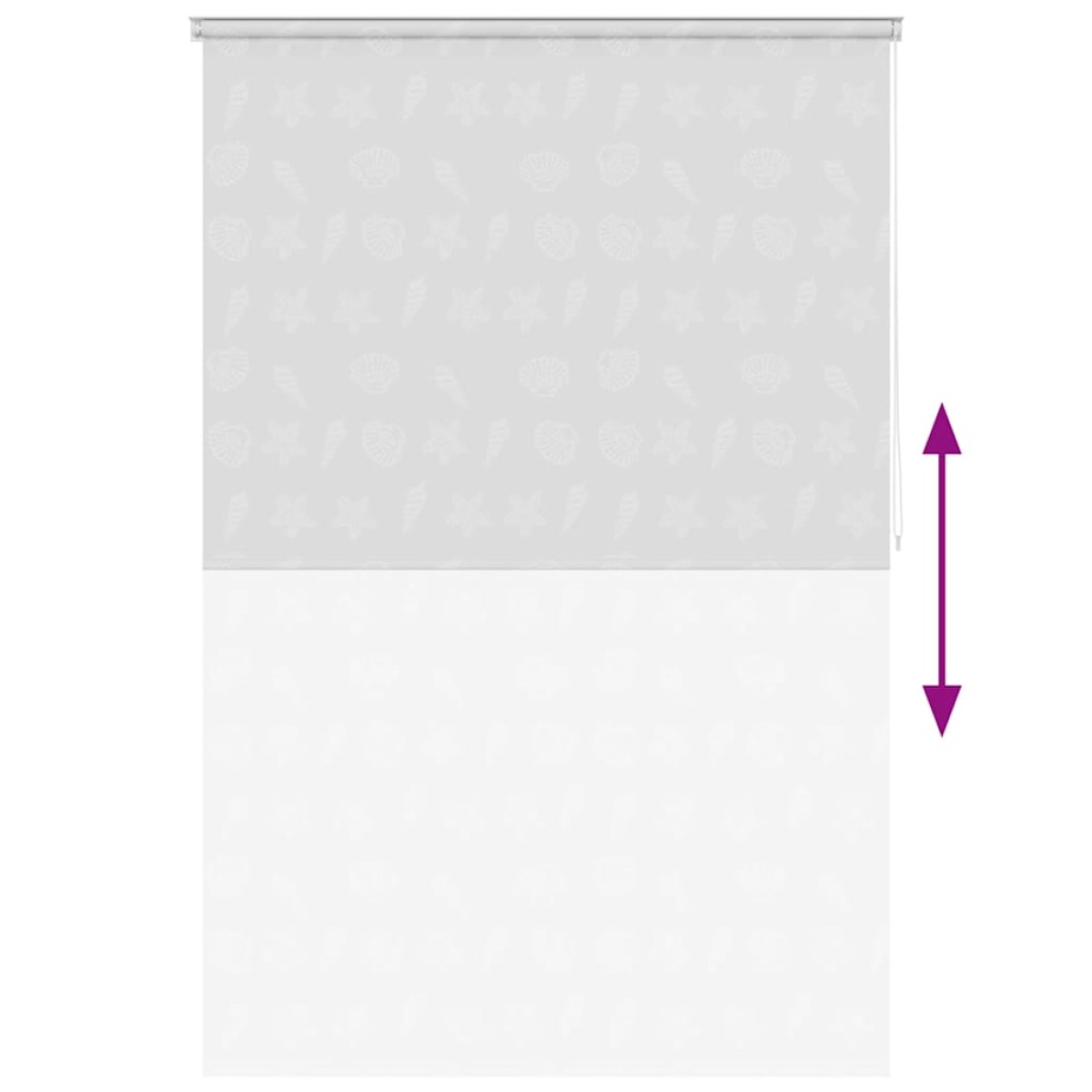 vidaXL Κουρτίνα Μπάνιου Ρολό Αστερίας 160 x 240 εκ.