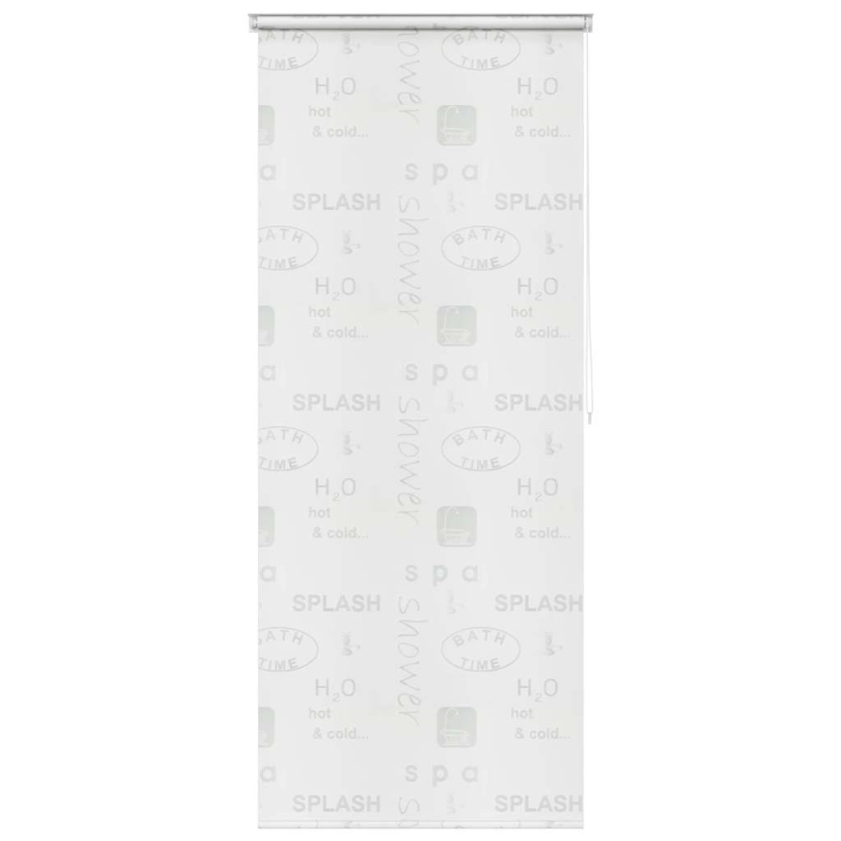 vidaXL Κουρτίνα Μπάνιου Ρολό Σχέδιο Πιτσιλιά 80 x 240 εκ.