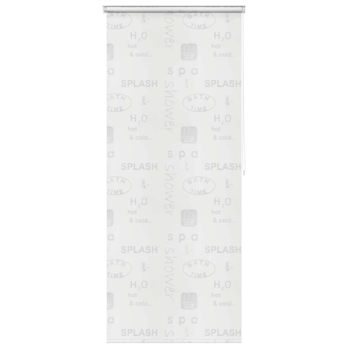vidaXL Κουρτίνα Μπάνιου Ρολό Σχέδιο Πιτσιλιά 100 x 240 εκ.