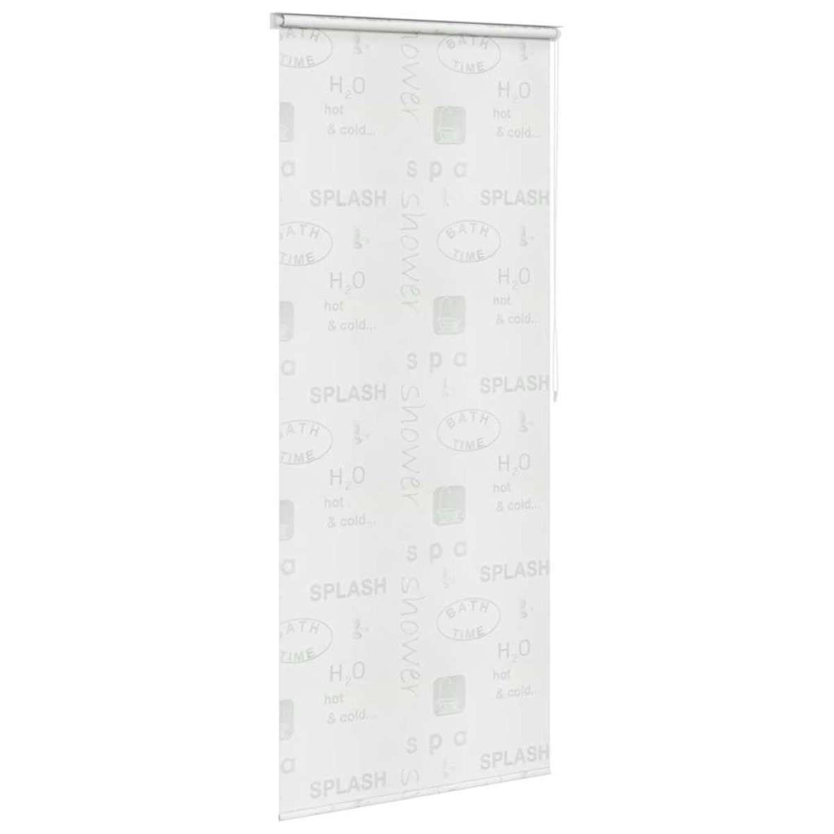 vidaXL Κουρτίνα Μπάνιου Ρολό Σχέδιο Πιτσιλιά 100 x 240 εκ.