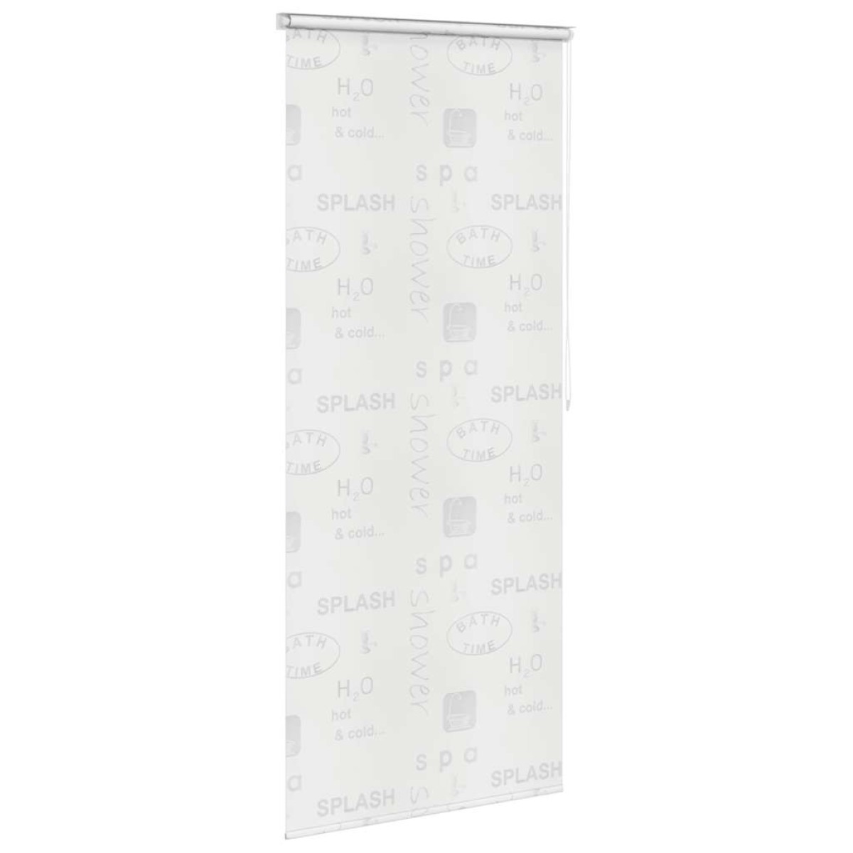 vidaXL Κουρτίνα Μπάνιου Ρολό Σχέδιο Πιτσιλιά 120 x 240 εκ.