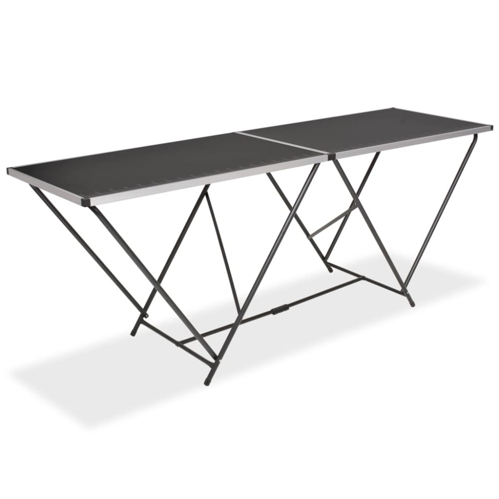 vidaXL Τραπέζι για Κόλληση Ταπετσαρίας 200x60x78 εκ. από MDF/Αλουμίνιο