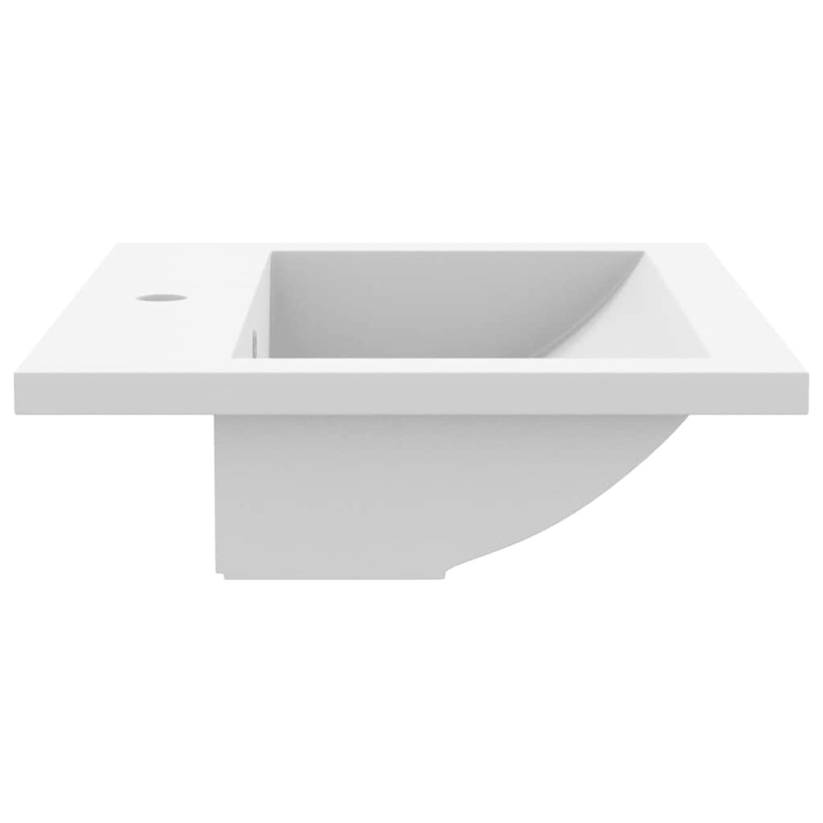 vidaXL Νιπτήρας Λευκός 600 x 450 x 120 χιλ. Γρανιτένιος