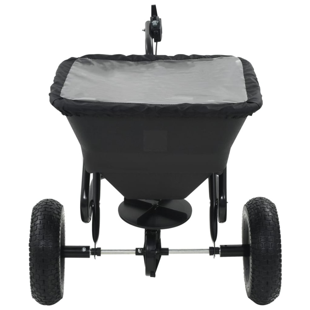 vidaXL Διανομέας Αλατιού Ελκόμενος 45 L 125x74x79 εκ. από PVC/Ατσάλι