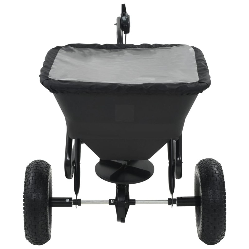 vidaXL Διανομέας Αλατιού Ελκόμενος 45 L 125x74x79 εκ. από PVC/Ατσάλι