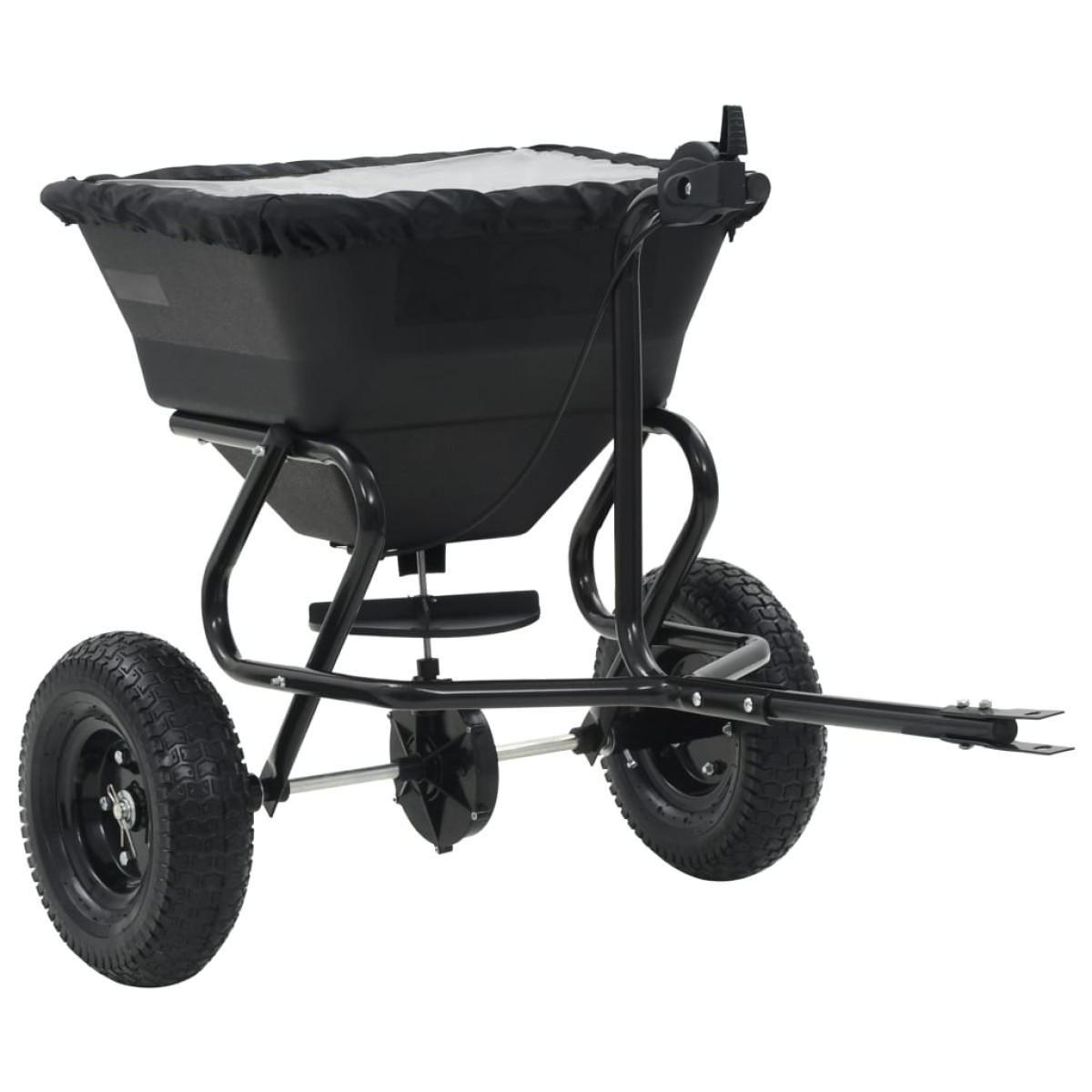 vidaXL Διανομέας Αλατιού Ελκόμενος 45 L 125x74x79 εκ. από PVC/Ατσάλι